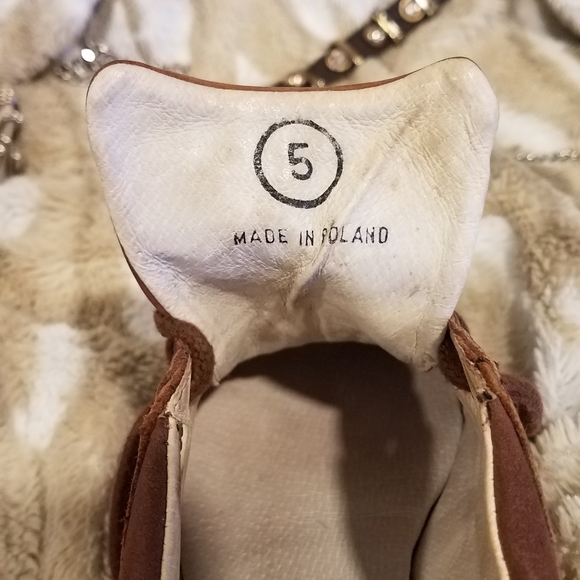 PRICE⬇️ VINTAGE 6HOLE BROWN SUEDE JOHN FLUEVOG ANGELS RARE - Picture 10 of 12